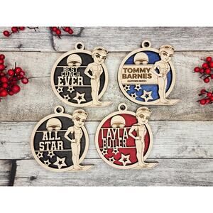 Personalized Animated Swimming Ornaments Male or Female Custom Christmas Gift